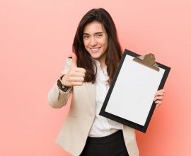 Woman pointing at the a students letter of recommendation for studying abroad