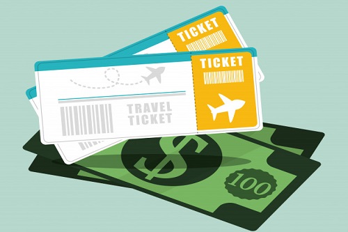 Tickets and money displaying Tips about cheap student flights 