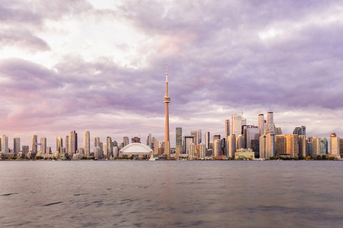Toronto skyline view for those studying in canada