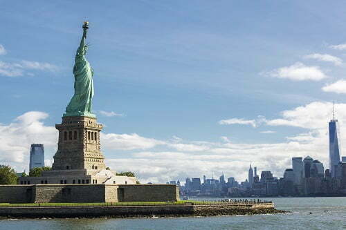 Statue of Statue of Liberty and the New York City Skylinef Liberty and the New York City Skyline