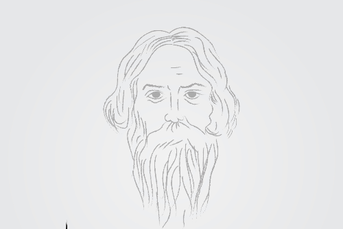 Pencil Drawing Rabindranath Tagore - 2013 :: Behance-saigonsouth.com.vn