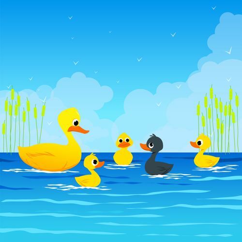 the ugly duckling - 10 line short story with morals