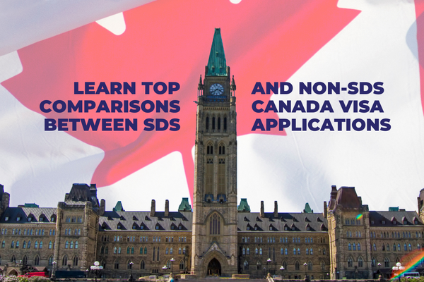 Top comparisons between SDS and Non-SDS Canada visa applications