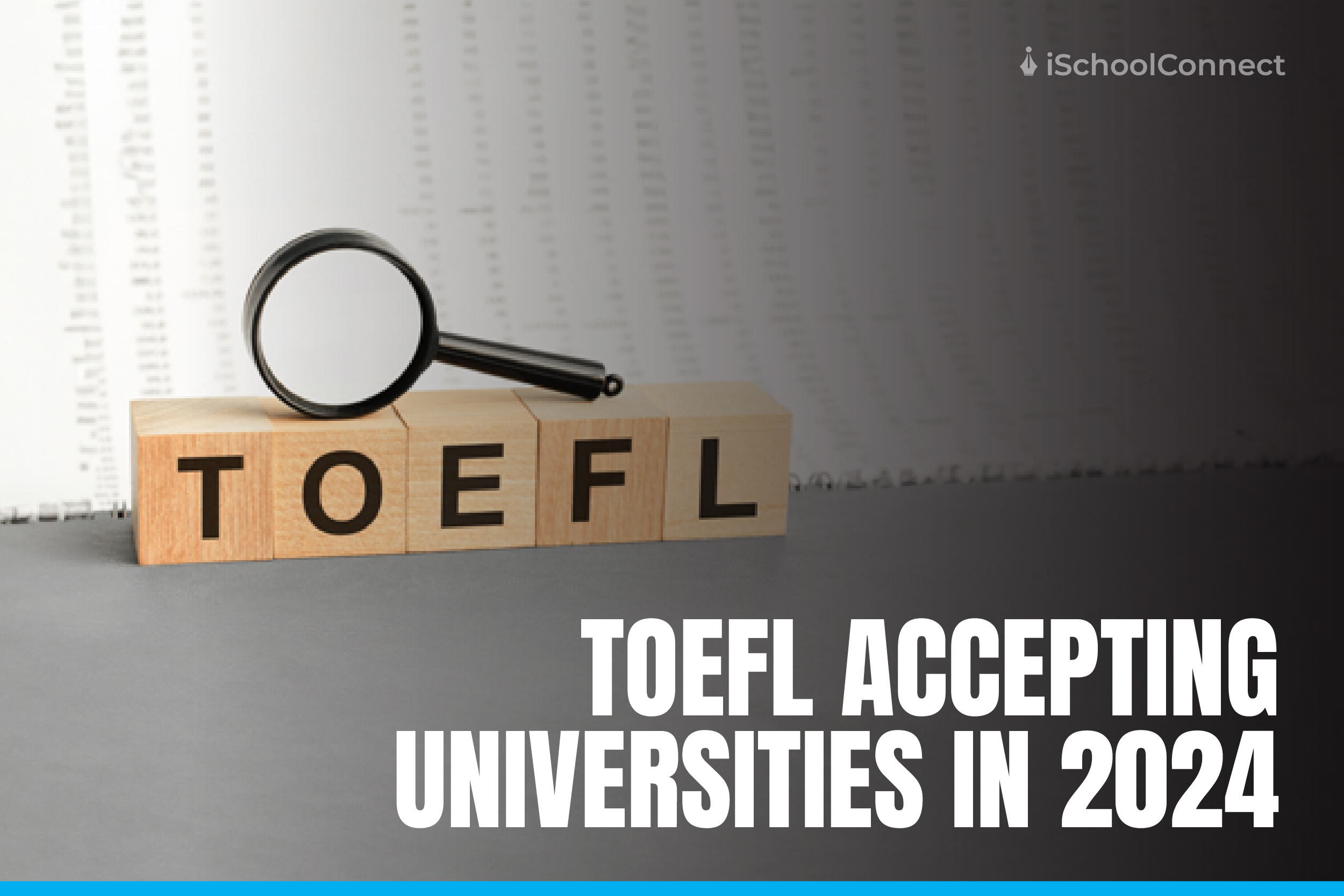 TOEFL test accepting universities for study abroad